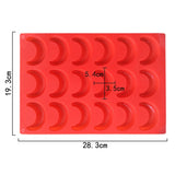 18 Chain Moon Silicone Ice Grid Mold Cold Soap Mold Creative Silicone Mold Bending Moon Chocolate Mold - V.I.P Digital Presence