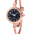 Women's Watches Bracelet Style Opening Simple Retro Art Fashion Watches Women's Fashion Quartz Watch Relogio Feminino（Rose gold belt） - V.I.P Digital Presence