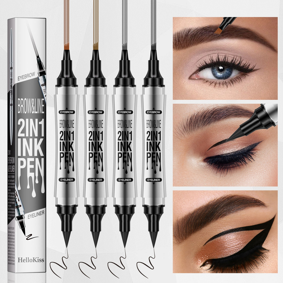 Hellokiss Eyeliner and eyebrow pencil 2 in 1 - V.I.P Digital Presence