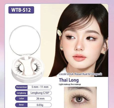 Natural Thick Portable Adhesive Free Eyelash Magnetic Suction Eyelash Style - V.I.P Digital Presence