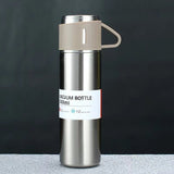 A cup of three-lid thermos cup portable fashion gift box set stainless steel cup - V.I.P Digital Presence