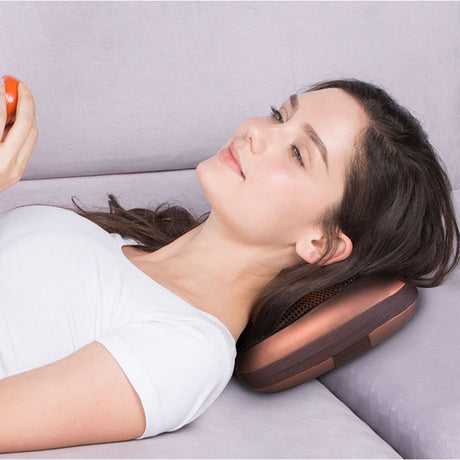 electric massage pillow Infrared Heating Kneading Neck Shoulder Back Car Chair Shiatsu Massager Mat Device - V.I.P Digital Presence