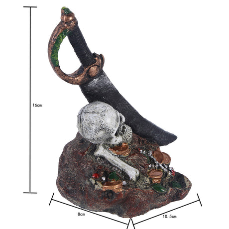 Zombie skull reptile toy hiding room fish tank decoration - V.I.P Digital Presence