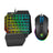 Free Wolf T1 One handed Keyboard and Mouse Set Throne Mechanical Touch Keyboard and Mouse Set - V.I.P Digital Presence