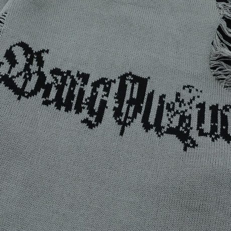 Trendy Lazy Crochet Hole Sweater Men's Round Neck Knitwear Loose Long Sleeve Casual Pullover - V.I.P Digital Presence