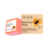 Papaya Butt Care Soap, Firm Buttocks Moisturizing Extract Hand Soap Gentle Care Body Skin