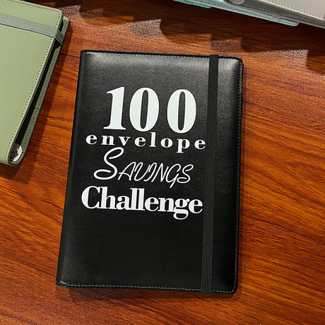 100 Envelope Challenge Binder Couple 100 Day Challenge Hand Account Money Savings Notepad - V.I.P Digital Presence