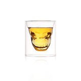 Double layered skull glass, creative bar glass, transparent insulated water glass, skull glass, beer glass, imprisoning pirates - V.I.P Digital Presence