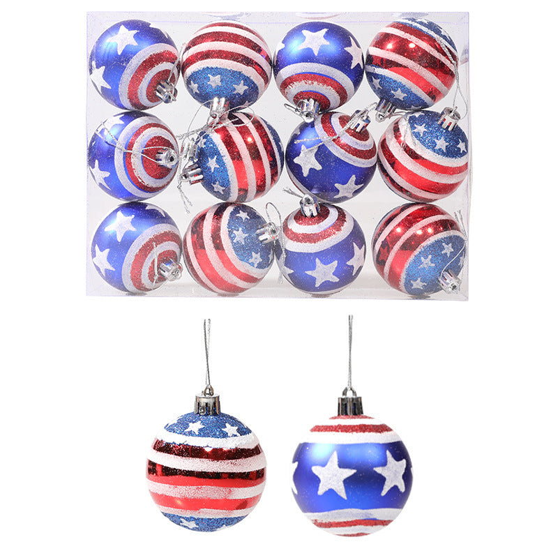 Hanging decorative props Captain America Christmas plastic ball hand-painted ball cover - V.I.P Digital Presence