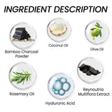 Organic Bamboo Charcoal Shampoo Bar, Deep Cleansing Scalp Strong And Strong Hair Nourishing Repair Improve Dry Shampoo Soap - V.I.P Digital Presence