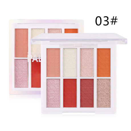 Romantic Beauty Matte Small Plate Portable Eyeshadow Makeup INS8 Color Eyeshadow Palette - V.I.P Digital Presence