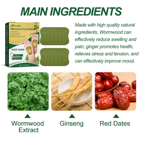 Wormwood Foot Patch, Relieve Body Stress Help Sleep Slimming Toning Foot Deodorant Care Patch - V.I.P Digital Presence