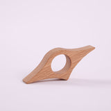 Solid wood book press reading and page pressing finger ring single handed wooden bookmark beech wood book pressing finger buckle - V.I.P Digital Presence