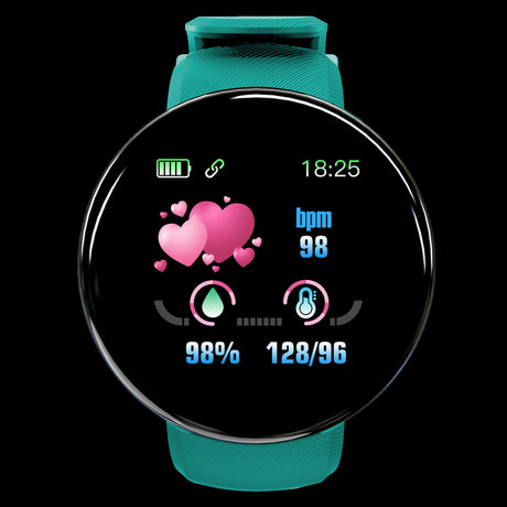 D18 Smart Bracelet Color Round Screen Heart Rate Blood Pressure Sleep Monitoring Pedometer Sports Encyclopedia Star Smart Watch - V.I.P Digital Presence