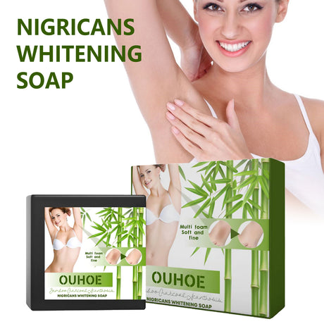 Bamboo Charcoal Black Prickly Skin Soap, Bamboo Charcoal Brightening Skin Whitening Body Cleansing Soap - V.I.P Digital Presence