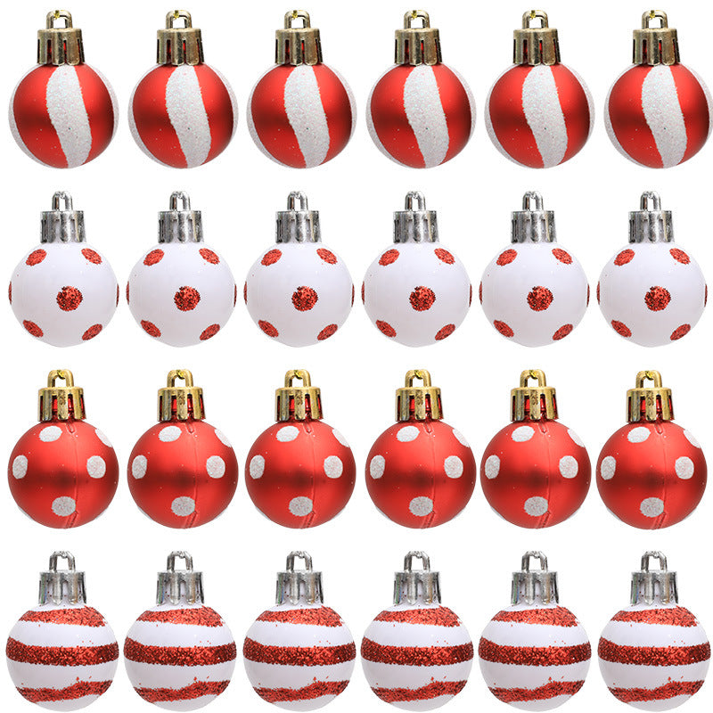 Christmas decorations Christmas trees gifts decorations mini painted Christmas balls - V.I.P Digital Presence