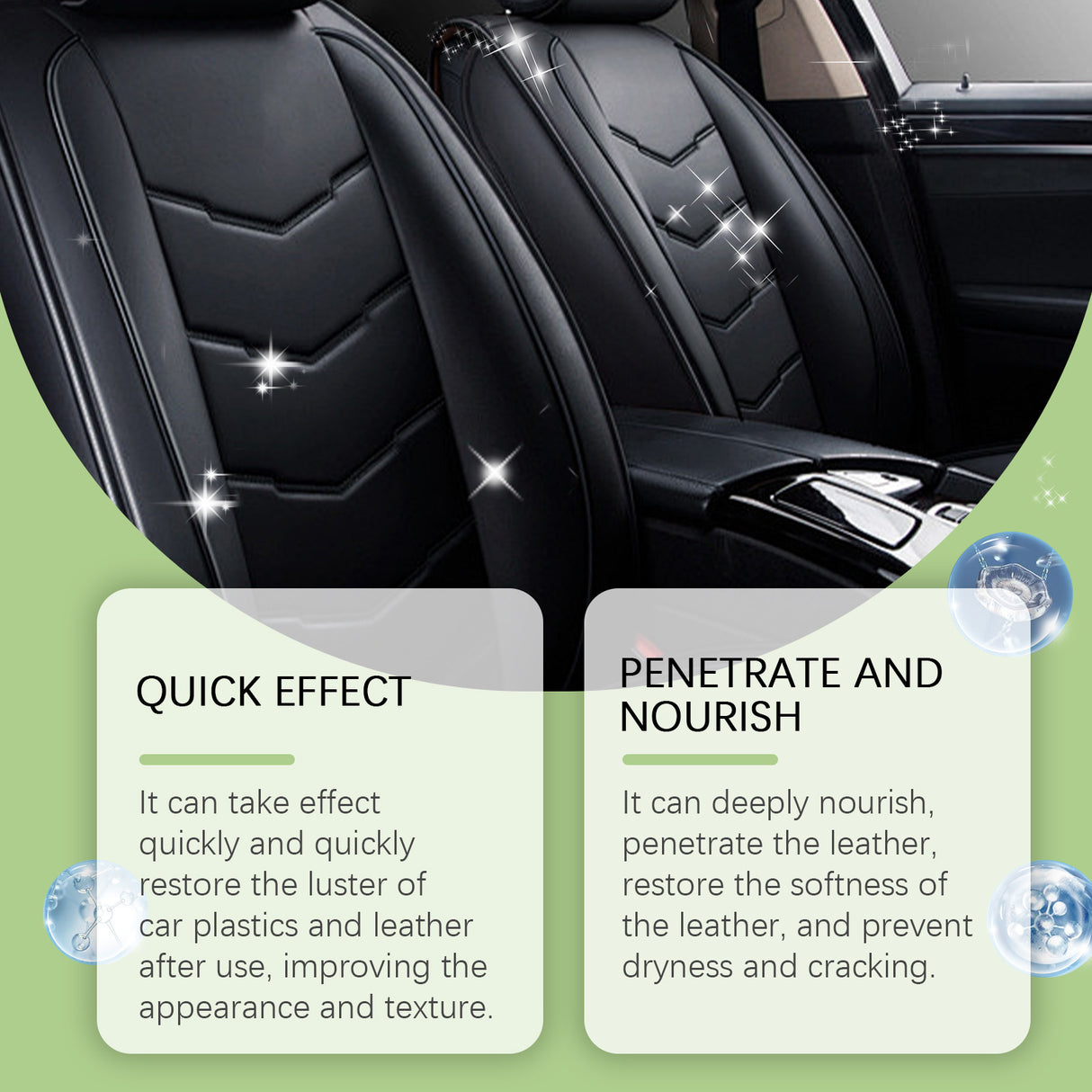 Car Leather Reconditioning Spray, Clean And Decontaminate Bright Car Interior Repair Maintenance Care Spray - V.I.P Digital Presence