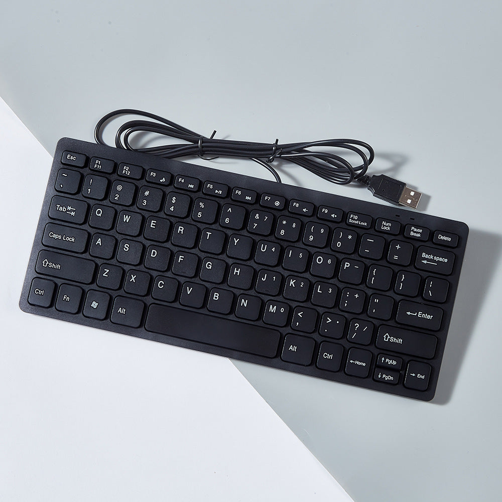 USB desktop laptop keyboard wired chocolate mini silent small keyboard - V.I.P Digital Presence