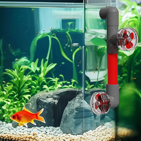 4-Blade Auto-Rotating Fan Kit for Fish Tank Outlet - Clover Accessories, Aquarium Filter Screen Add - ons - V.I.P Digital Presence