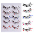 Color false eyelashes 5D multi-layer thick cross mink eyelashes 5 pairs of eyelashes - V.I.P Digital Presence