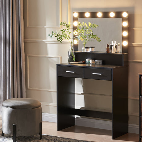 Makeup Vanity Desk with Mirror & Light - V.I.P Digital Presence