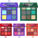 CmaaDu 9 Colors Eye Shadow Diamond Shine Eyeshadow Palette Shiny Highlight Eyeshadow - V.I.P Digital Presence