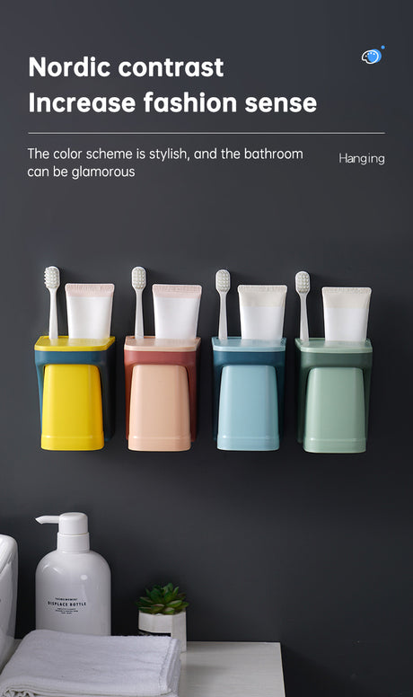 Magnetic Toothbrush Holder Bathroom Accessories magnetic cup holder For Home toiletries storage rack - V.I.P Digital Presence