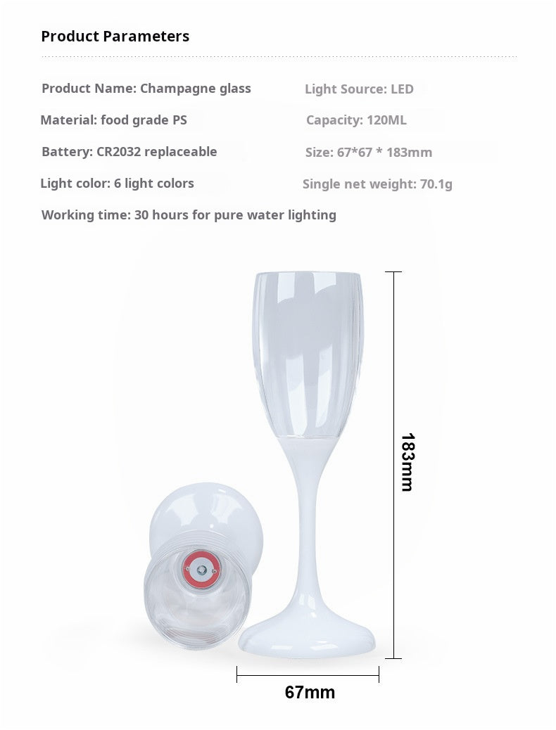 Creative Water Sensing Wedding luminous Glasses cup Party Supplies Novelty LED Light Up Wine bottles for Party Club Bar Drinking - V.I.P Digital Presence