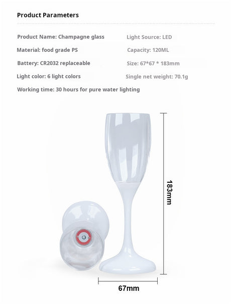 Creative Water Sensing Wedding luminous Glasses cup Party Supplies Novelty LED Light Up Wine bottles for Party Club Bar Drinking - V.I.P Digital Presence