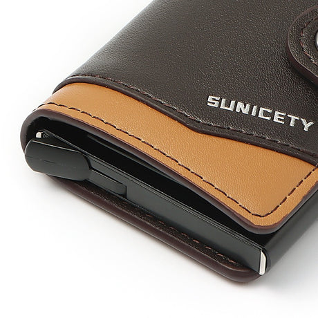 Metal Aluminum Case Automatic Pop-up Card Holder Women PU Card Case RFID Credit Card Case Leather Men's Wallet - V.I.P Digital Presence