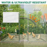 Large dome shaped walk-in fence cage metal chicken coop with waterproof and UV resistant cover, pipe diameter 1 inch - V.I.P Digital Presence