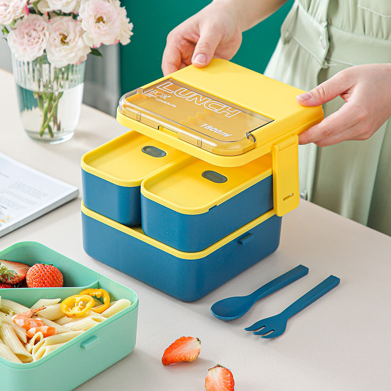 Sealed microwaveable double layer lunch box - V.I.P Digital Presence