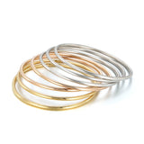3mm smooth plain circular ring bracelet with multiple layers for wearing wristbands and accessories - V.I.P Digital Presence
