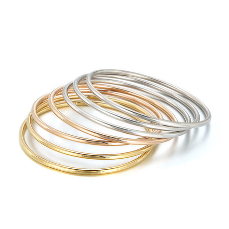 3mm smooth plain circular ring bracelet with multiple layers for wearing wristbands and accessories - V.I.P Digital Presence