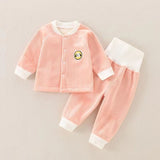 Children's Autumn And Winter Warm Suit Baby Spring And Autumn Plus Fleece Outer Wear Tops Pants Men And Women Baby Two Sets - V.I.P Digital Presence