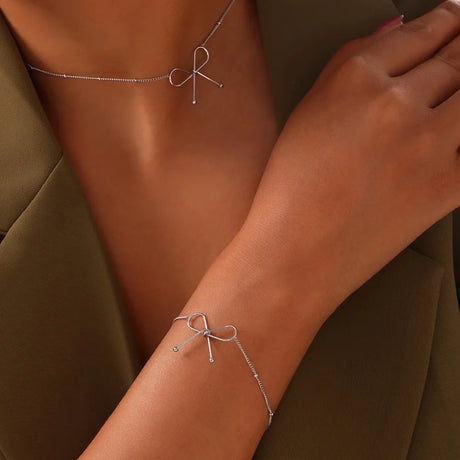 Titanium Steel Bow Bracelet - V.I.P Digital Presence