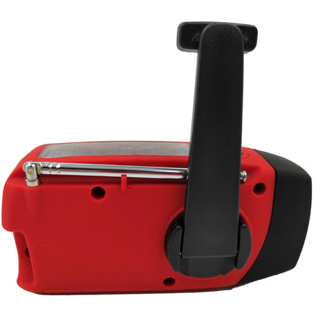 Portable multi - func hand - crank, emergency gen, solar radio, shockproof, FM/AM/WB/NOAA, power bank - V.I.P Digital Presence