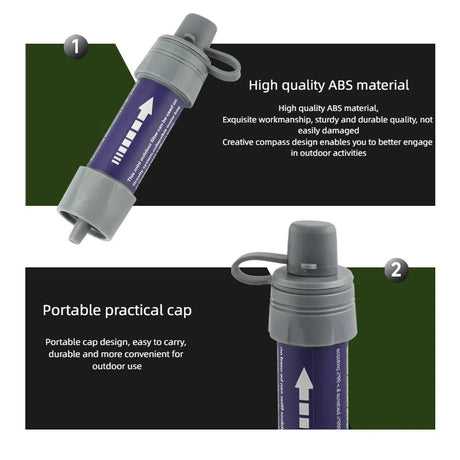 Outdoor Water Purifier Mini Filter Straw Outdoor Products Outdoor Survival Water Purification - V.I.P Digital Presence