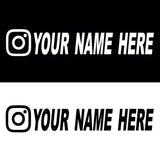 Custom username car stickers personalized Instagram motorcycle vinyl stickers - V.I.P Digital Presence