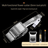 Squid Flower Cutting Knife Scallion Silk Cutting Knife Scalable Carving Tool Chicken Gizzard Waist Flower Knife - V.I.P Digital Presence