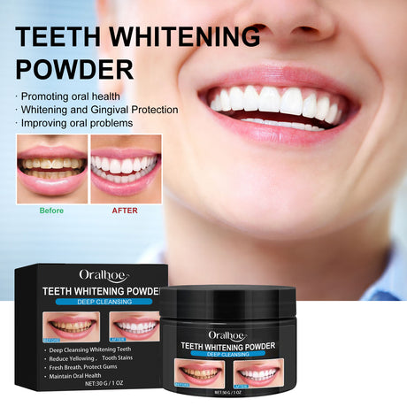 Teeth Whitening Powder, Teeth whitening beauty teeth cleaning tartar teeth yellow smoke teeth care for the mouth - V.I.P Digital Presence