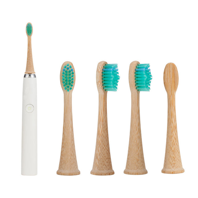 Bamboo toothbrush head compatible with Philips HX3/6/9 series electric toothbrush DuPont hair bamboo toothbrush head - V.I.P Digital Presence