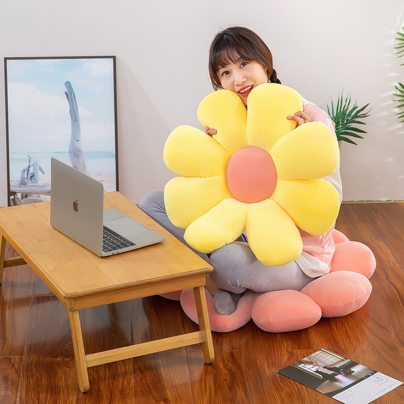 Daisy Flower Shaped Office Cushion, Computer Cushion, Sun Flower Tatami Cushion, Flower Petal Pillow, Cute Packaging - V.I.P Digital Presence