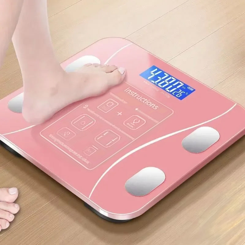 Bluetooth smart scale with app, full-body analysis, iOS/Android, 180kg, high-precision for fitness. - V.I.P Digital Presence