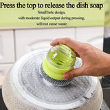 Astronaut spherical pot brush automatically adds liquid and presses out liquid - V.I.P Digital Presence