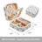 Portable Leather Jewelry Box Candy Color Travel Storage Upgrade With Mirror Earrings Rings Display Organizer Mother's Day Gift - V.I.P Digital Presence
