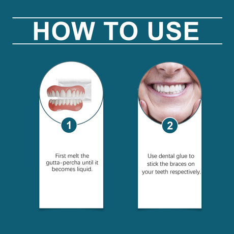 Silicone Denture Repair Set, Everyday To Enhance The Beauty Of Smile Comfortable Material Modification Teeth - V.I.P Digital Presence