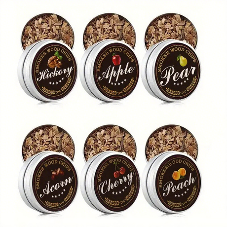 Cocktail Smoking Wood Chips 6 Types of Smoked Wood Flavors Bourbon Whiskey Gift for Father/Husband/Men - V.I.P Digital Presence