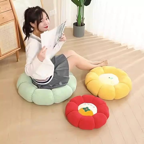 New Pumpkin Cushion Color Contrast Persimmon Ruyi Putuan Home Sofa Decoration Soft Cushion - V.I.P Digital Presence