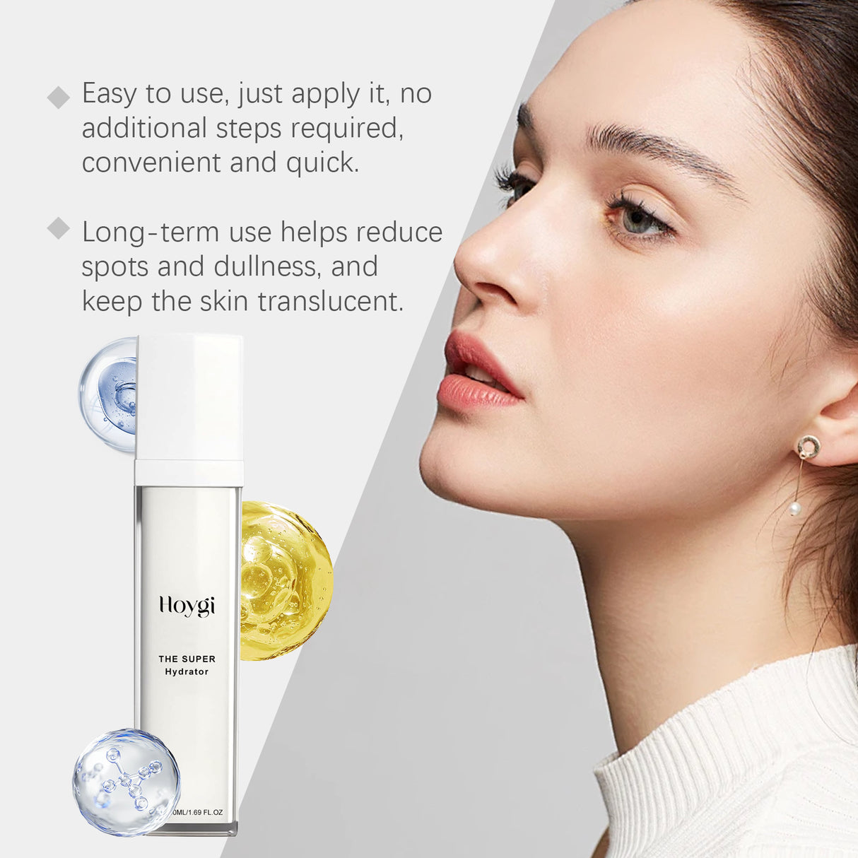 Hyaluronic Acid Moisturizing Essence Gently Moisturizes And Brightening Facial Skin Firming Treatment Essence